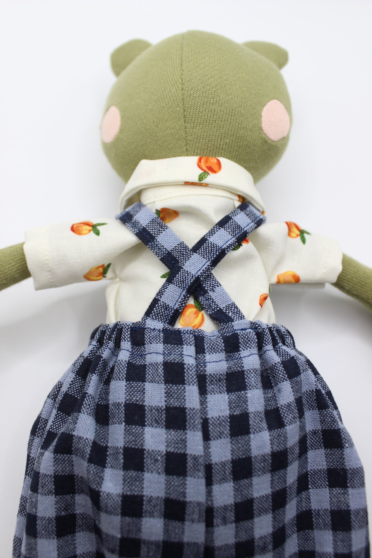 Blueberry Gingham Overalls