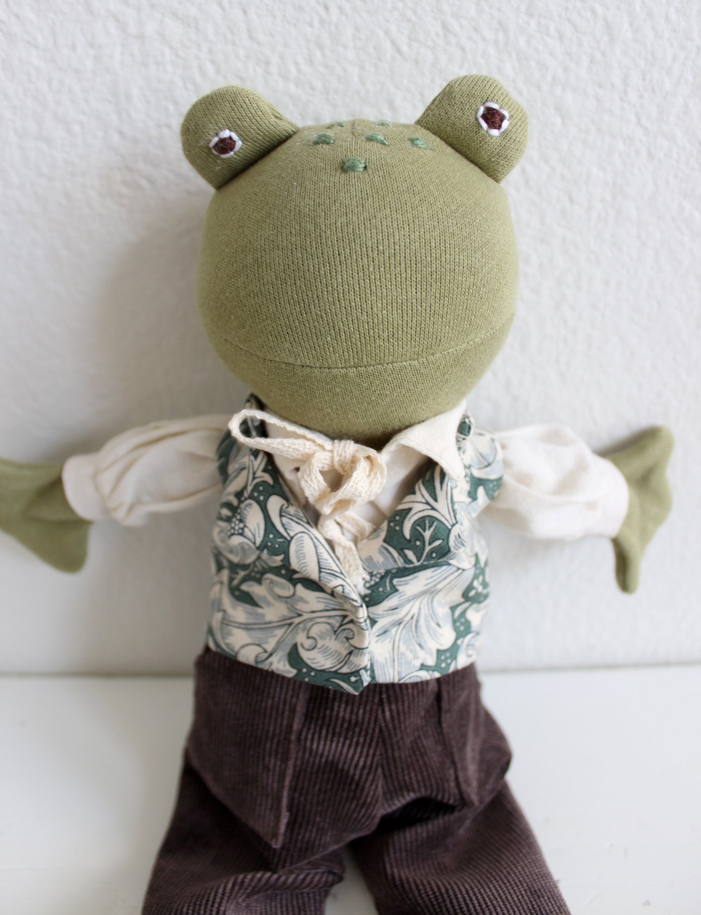 Green Scroll Leaf Gentlemen's Vest