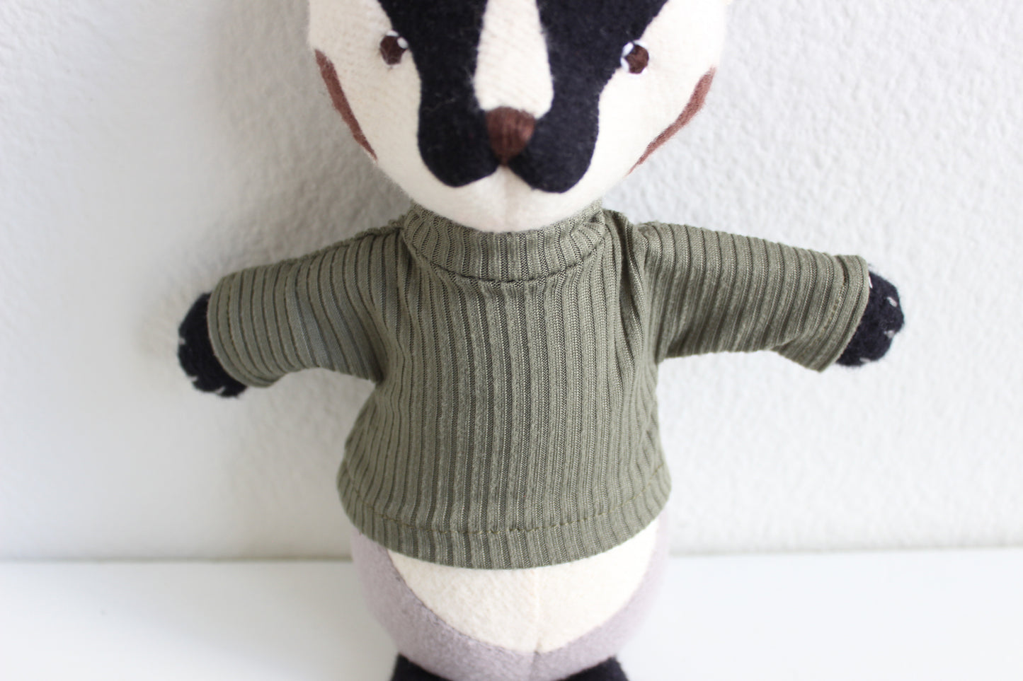 Sage Green Ribbed Turtleneck Tee