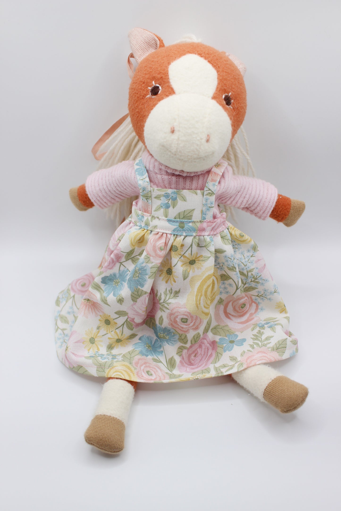 Pastel Rose Apron Dress