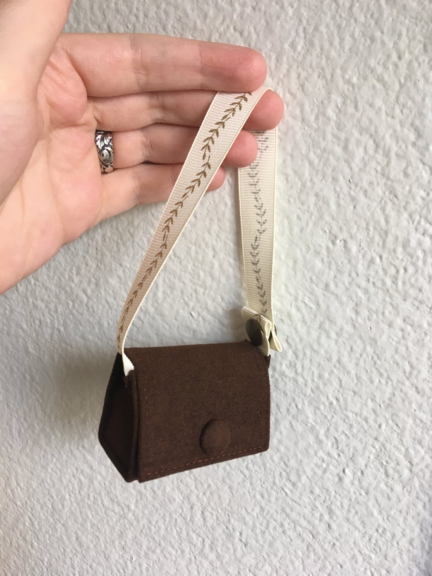 Suede Crossbody Bag