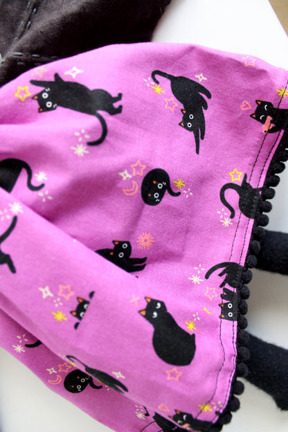 Black Cat Pompom Dress