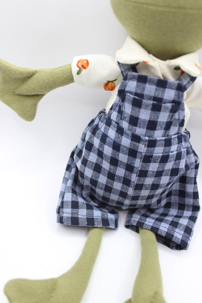 Blueberry Gingham Overalls