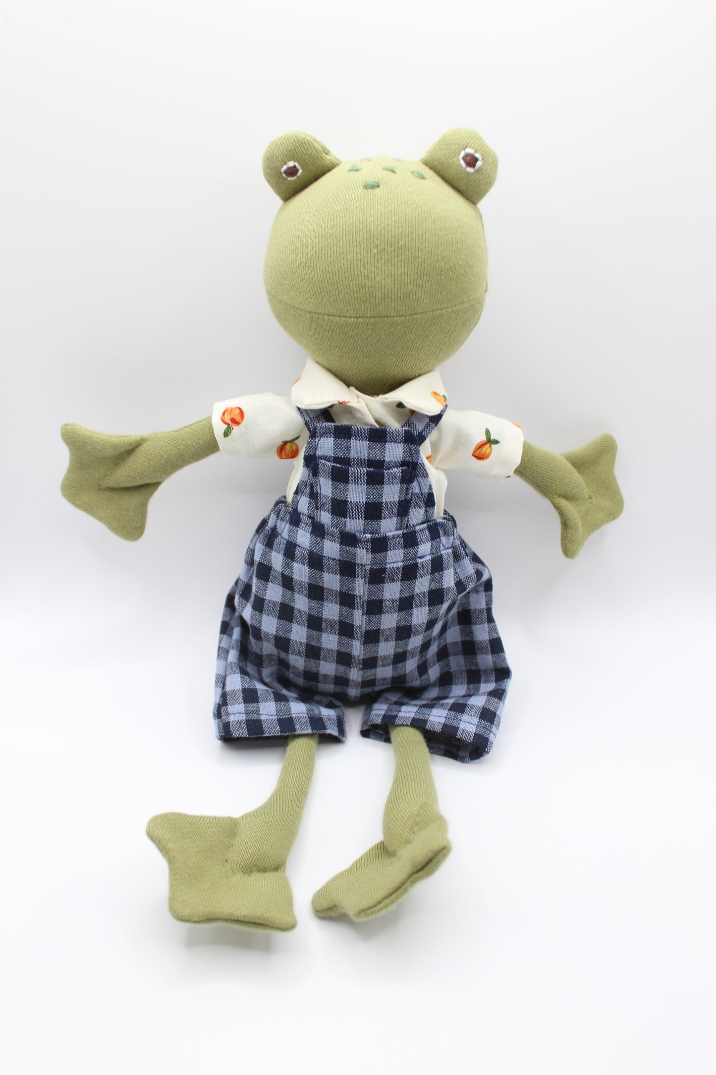 Blueberry Gingham Overalls