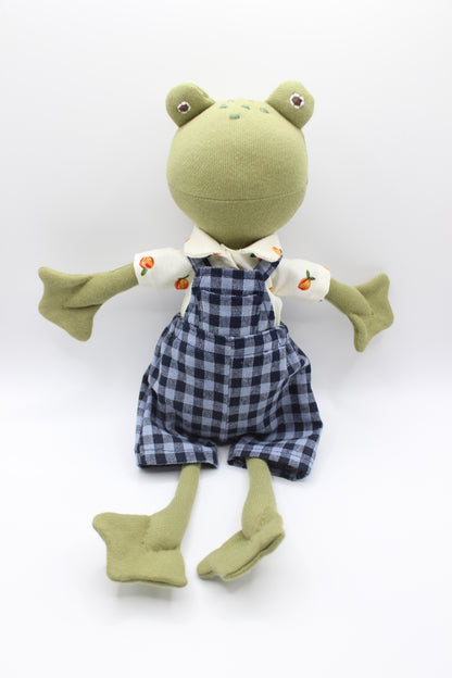 Blueberry Gingham Overalls