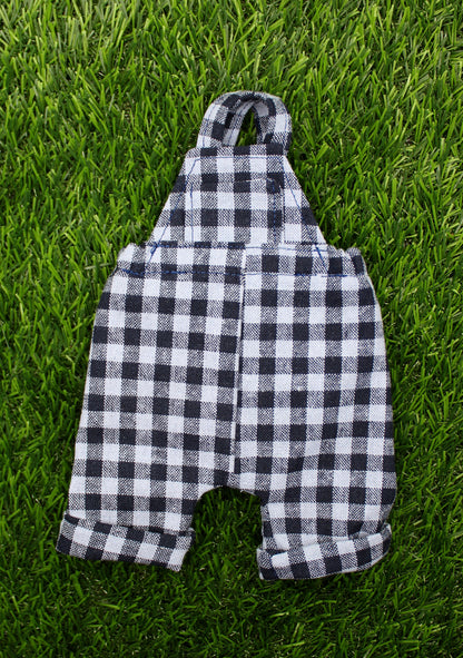 Blueberry Gingham Overalls