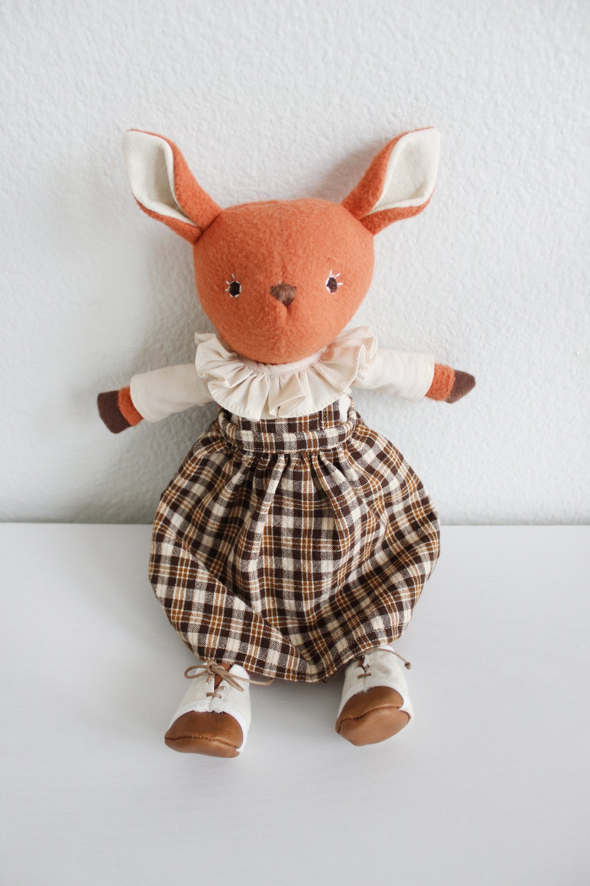 Brown Plaid Apron Dress