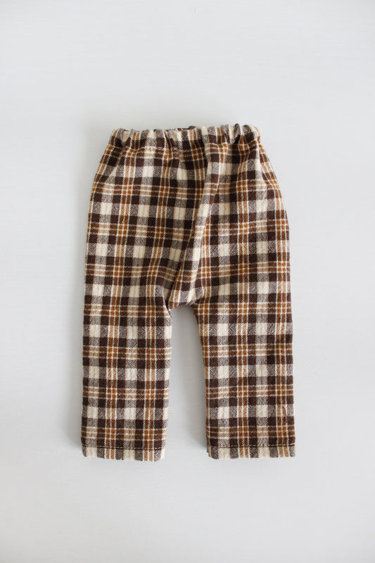 Brown Plaid Pants