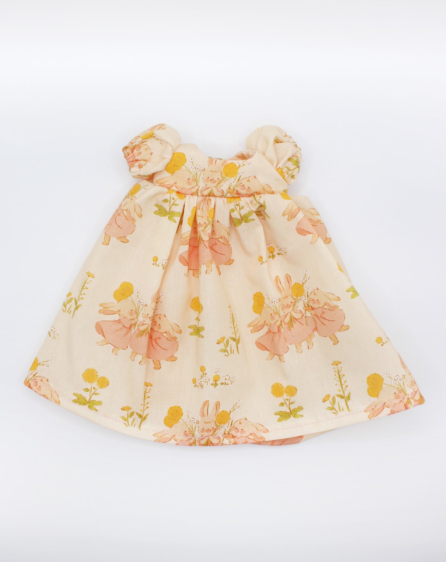 Dandelion Bunnies Puff Sleeve Dress