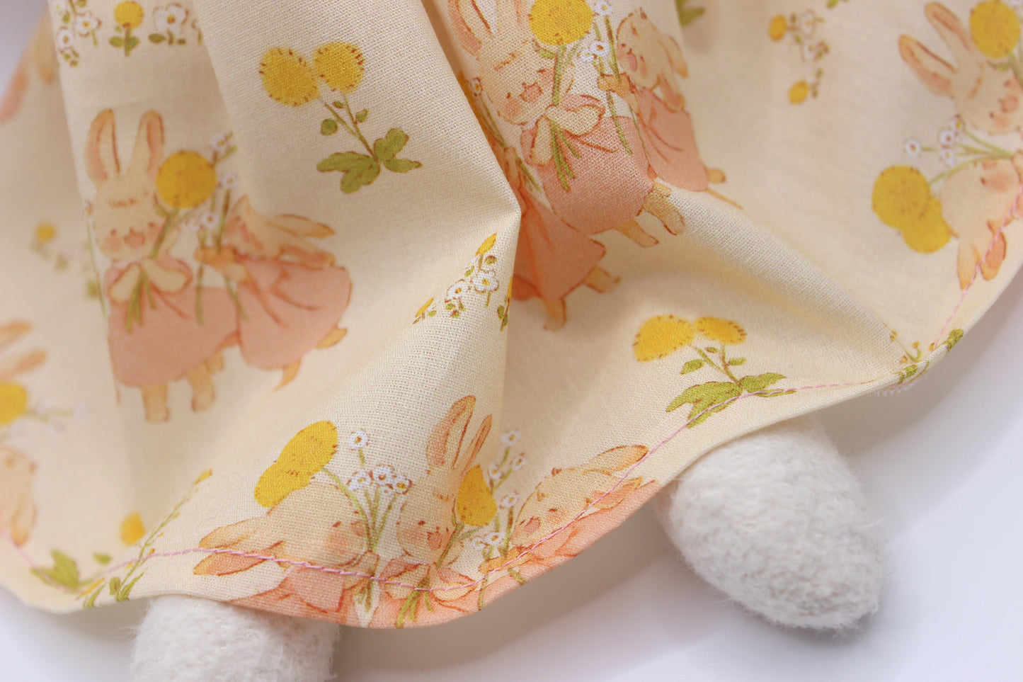 Dandelion Bunnies Puff Sleeve Dress