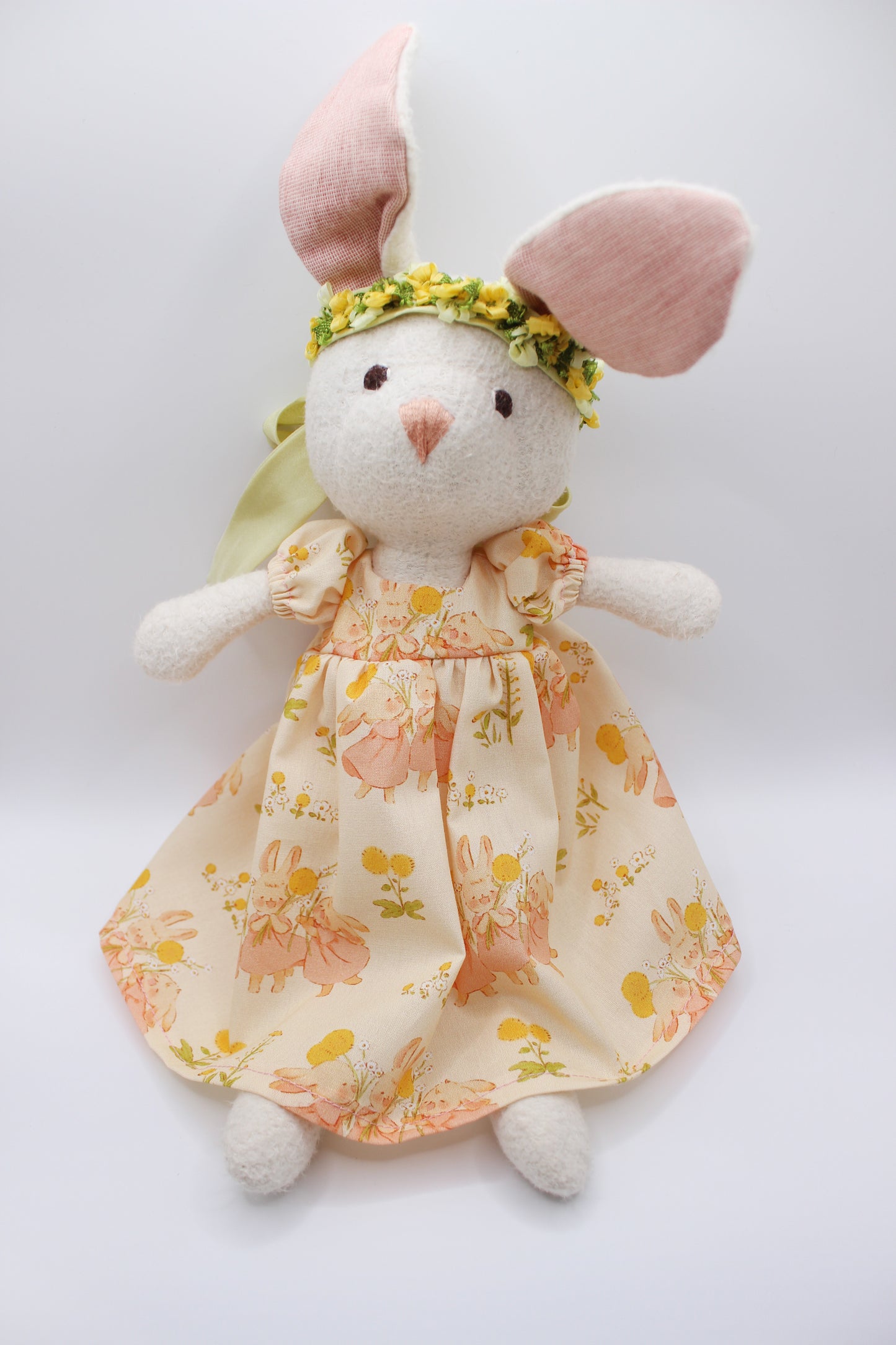 Dandelion Bunnies Puff Sleeve Dress
