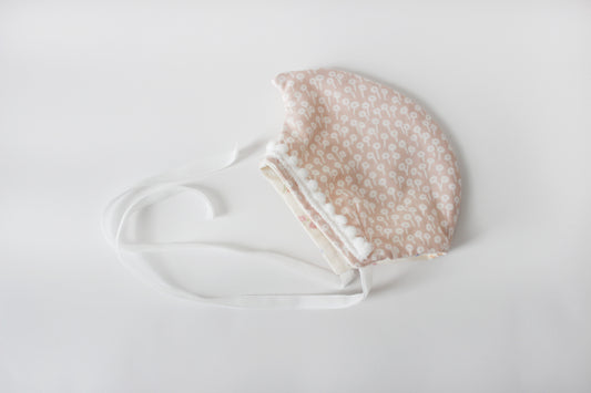 Pink Floral Dewdrop Bonnet