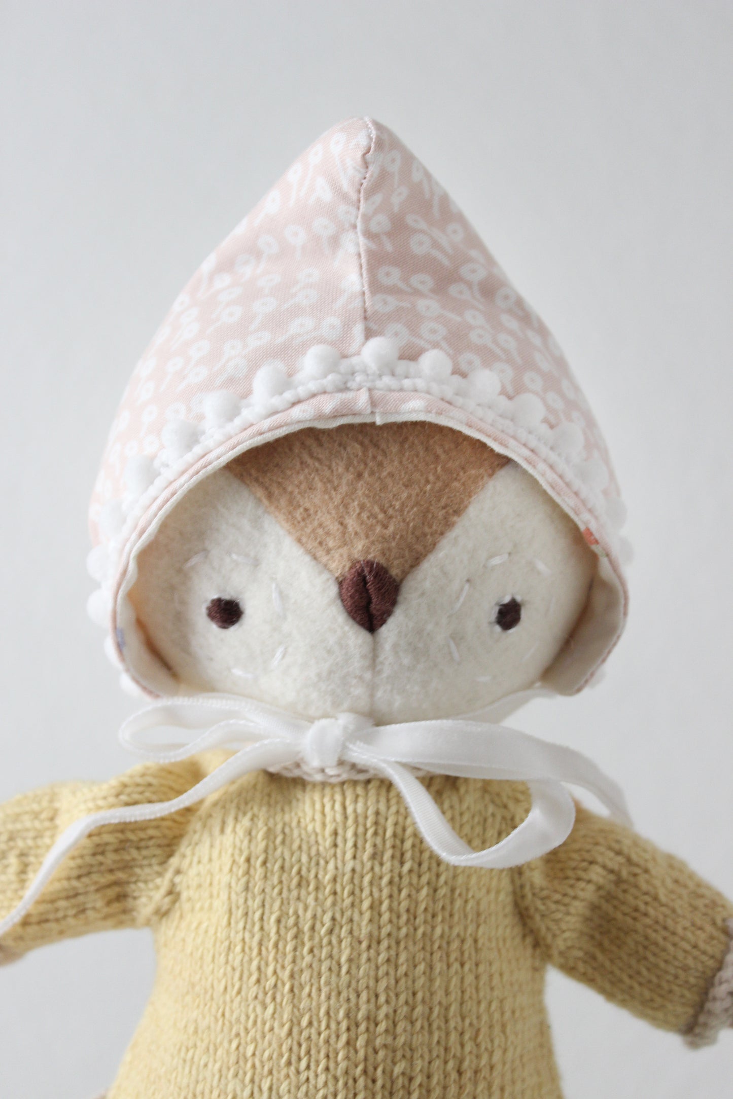 Pink Floral Dewdrop Bonnet