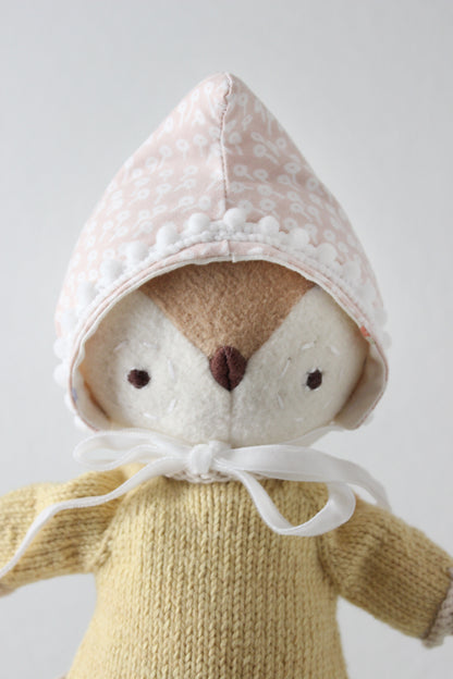 Pink Floral Dewdrop Bonnet