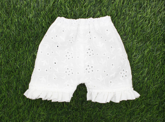 Eyelet Ruffle Shorts