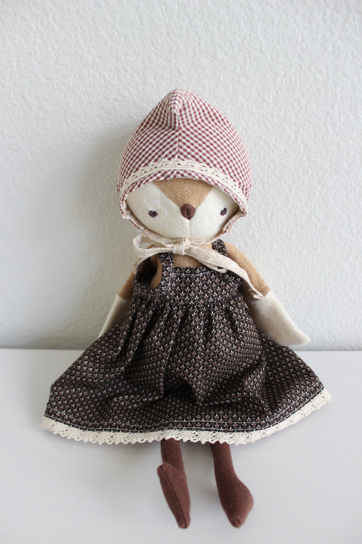 Truffle and Fleur Dress with Lace Trim