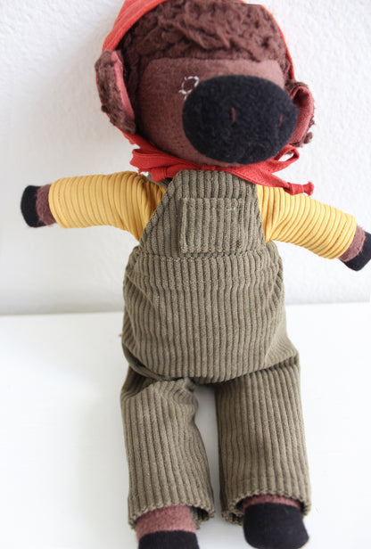 Olive Corduroy Overalls