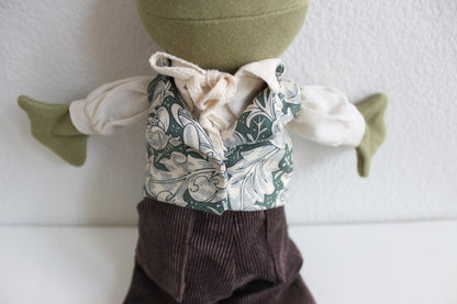 Green Scroll Leaf Gentlemen's Vest