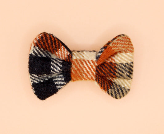 Harvest Plaid Bow Clip