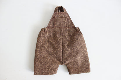 Brown Ivy Short Overalls
