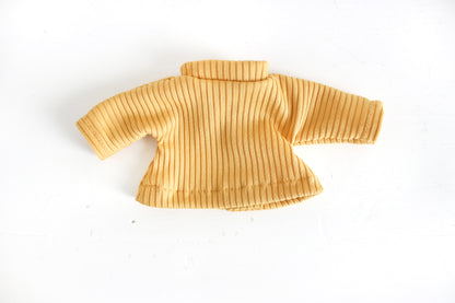 Ribbed Mustard Turtleneck Tee