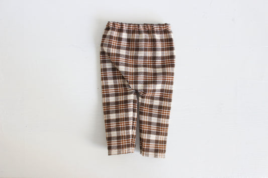 Brown Plaid Pants