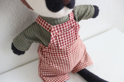 Red Checkered Overalls