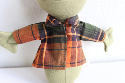 Pumpkin Plaid Shirt