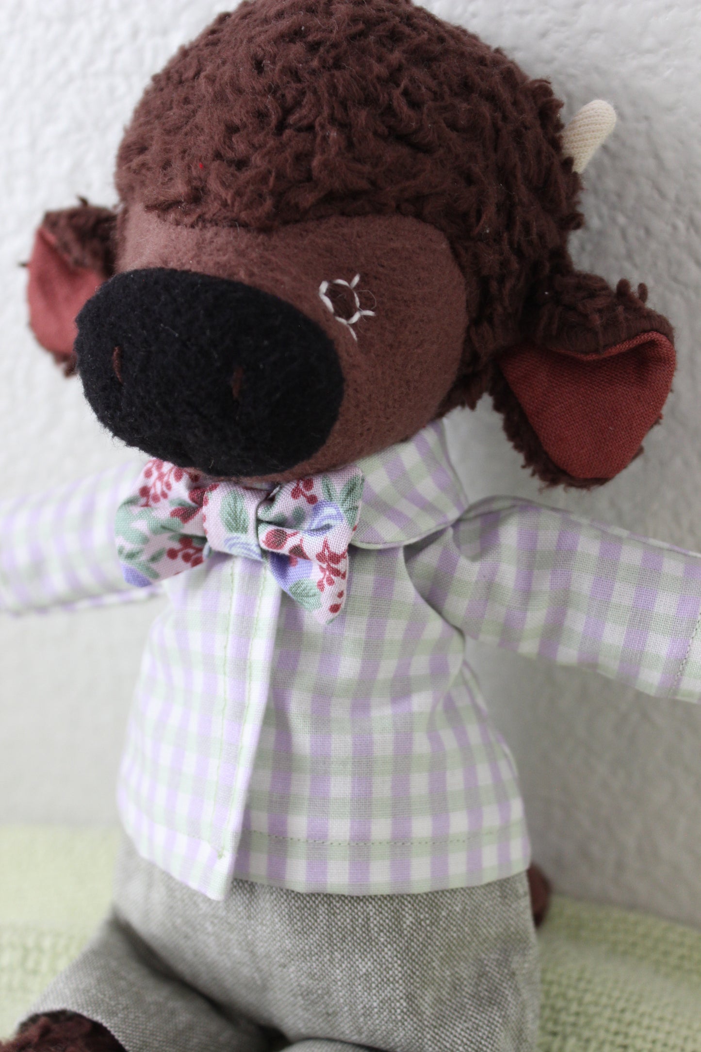 RPC Purple Rose Bowtie (Long Band)