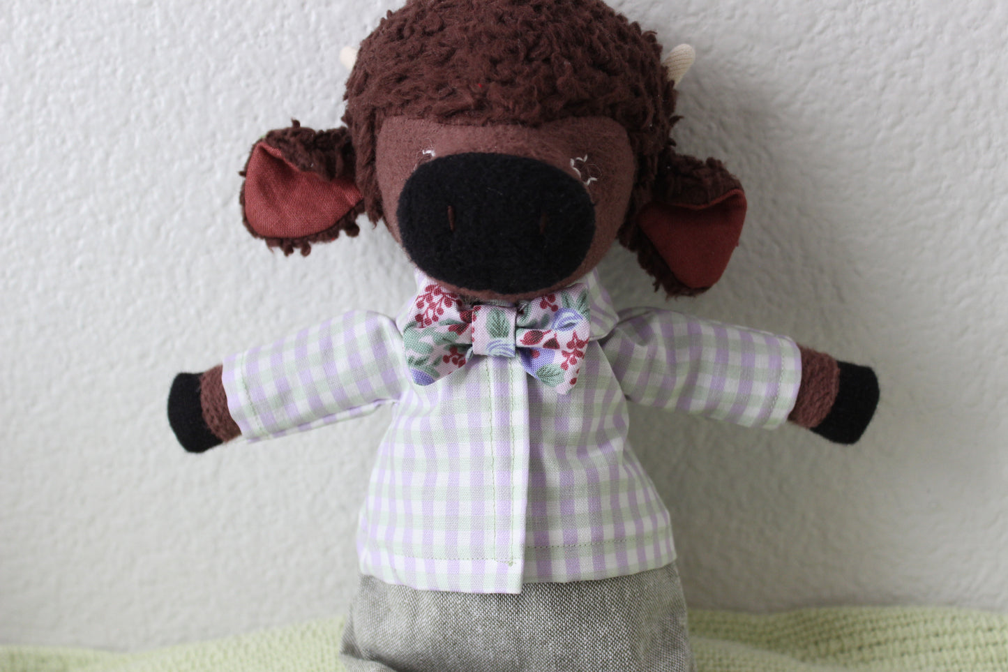 RPC Purple Rose Bowtie (Long Band)