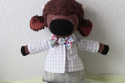 RPC Purple Rose Bowtie (Long Band)