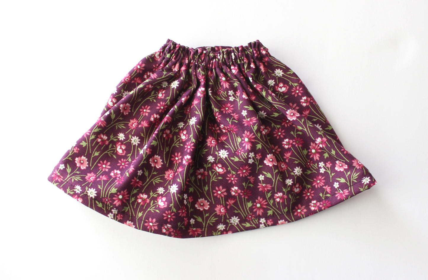 Purple Floral Skirt