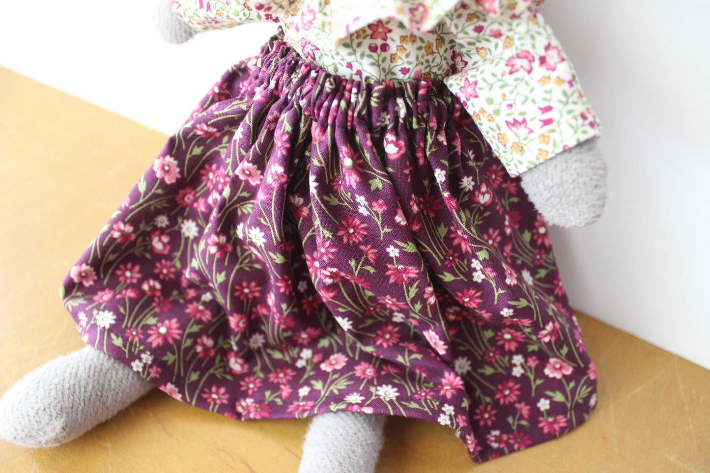 Purple Floral Skirt