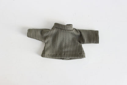 Sage Green Ribbed Turtleneck Tee