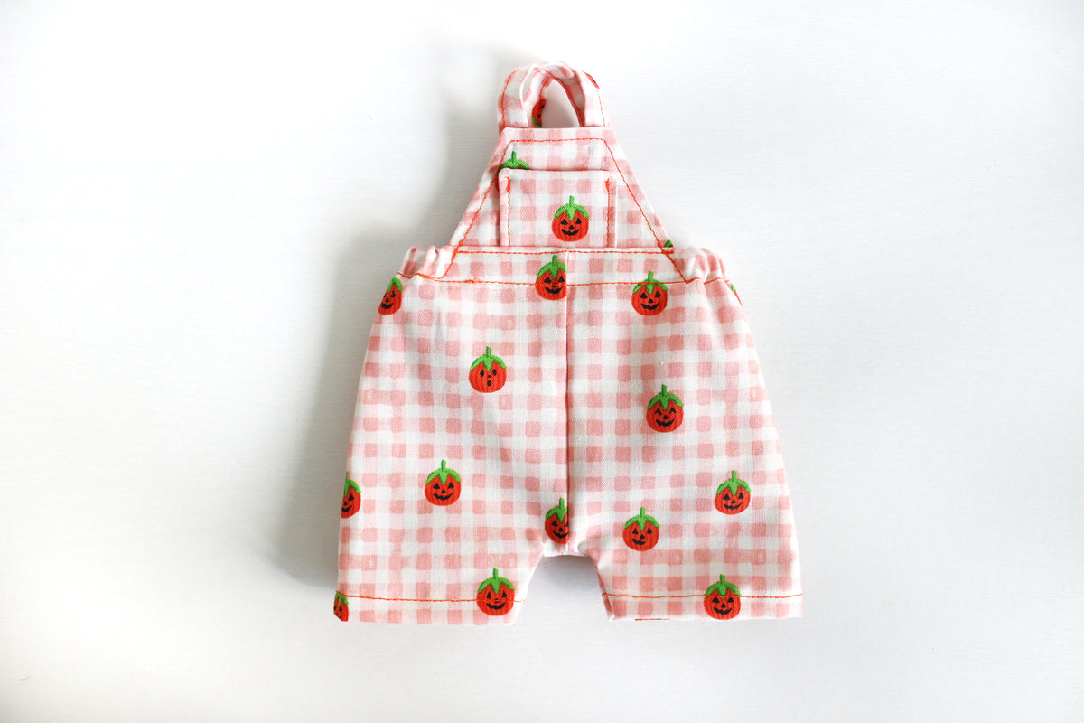 RPC Gingham Peachy Pumpkin Patch Overalls