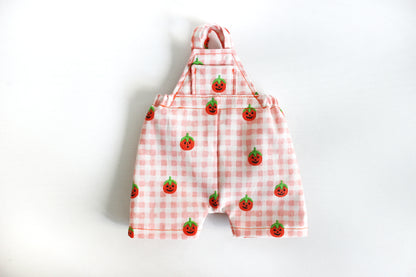RPC Gingham Peachy Pumpkin Patch Overalls