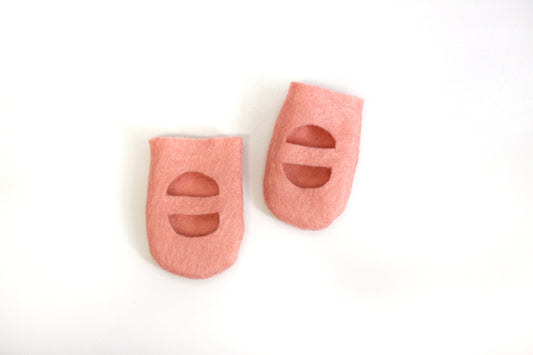 Blush Felt Slippers