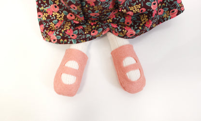 Blush Felt Slippers