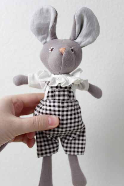 Black Check Overalls (Simon/Toby)