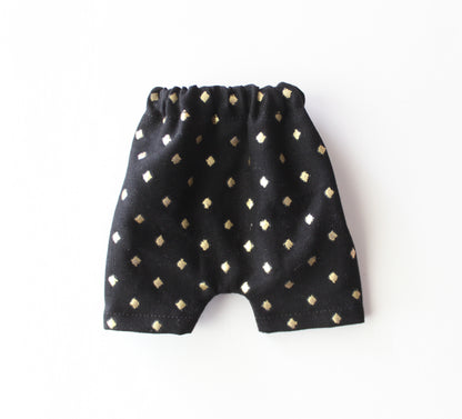 Black and Gold Diamond Shorts (Simon/Toby)