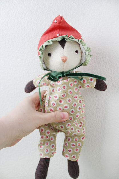 Green Strawberry Print Coverall