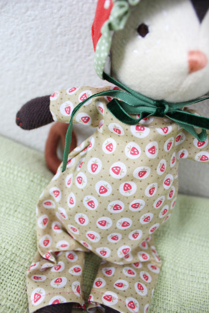 Green Strawberry Print Coverall