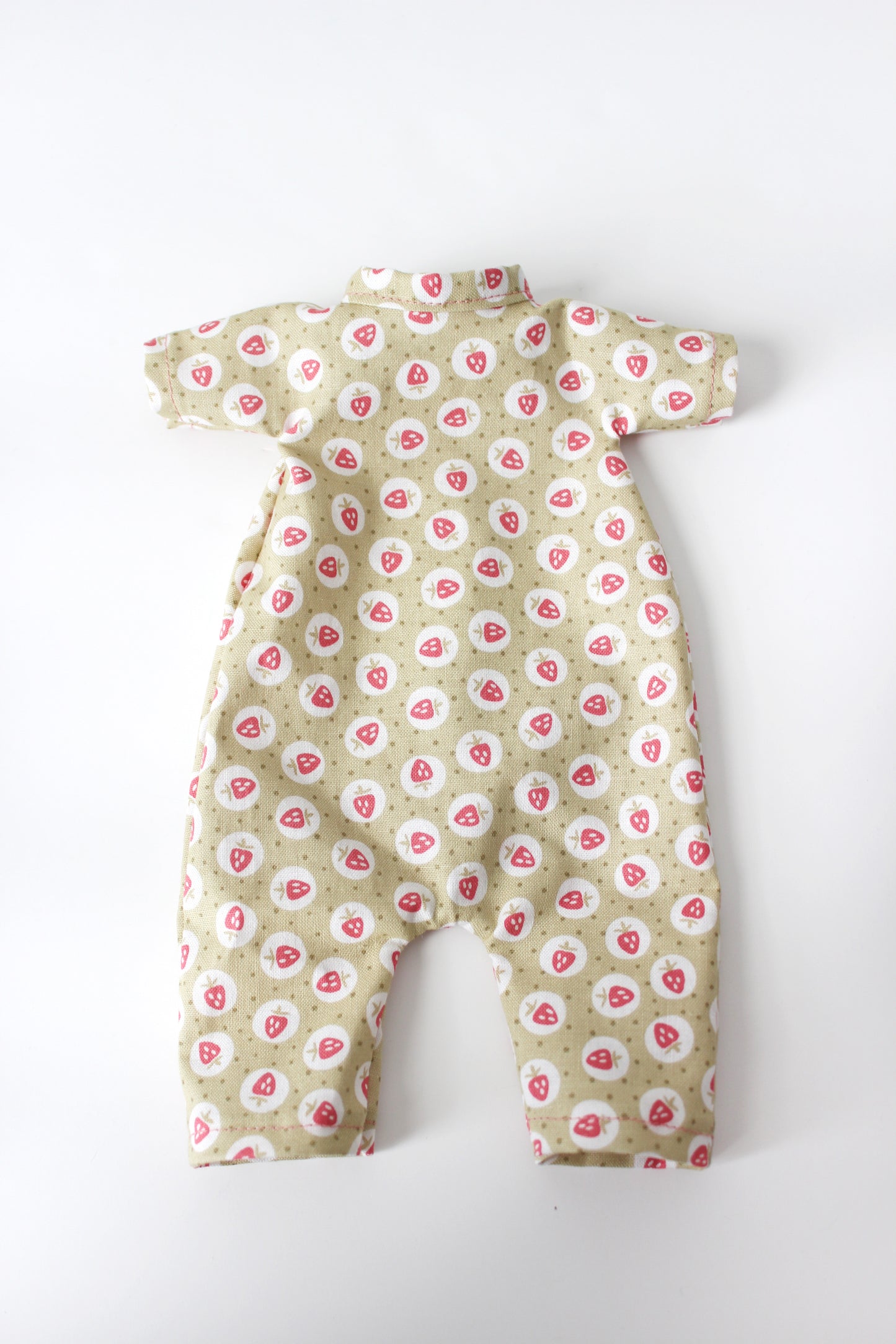 Green Strawberry Print Coverall