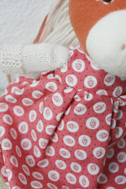 Pink Strawberry Print Dress