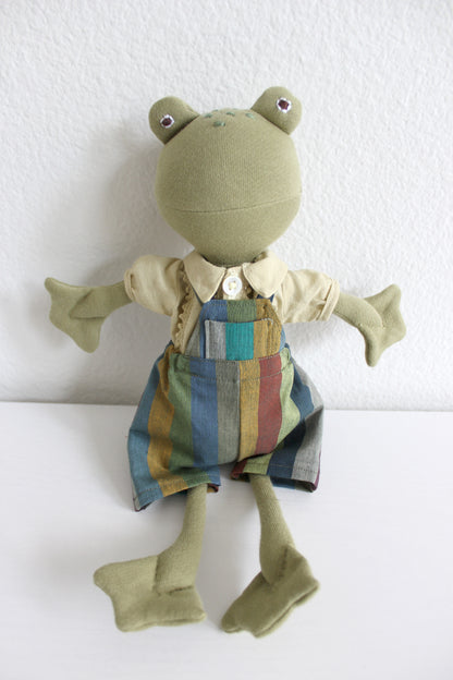 Stripe Short Overalls