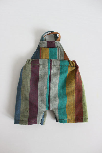 Stripe Short Overalls