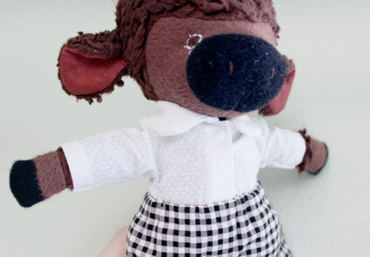 White Micro Dot Dress Shirt